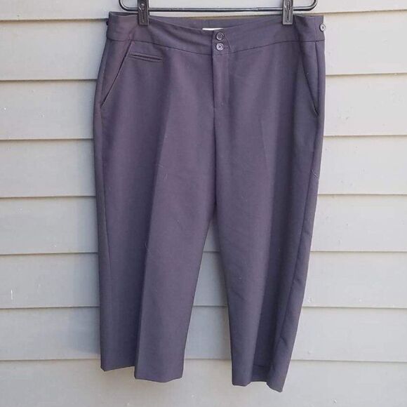 Christopher & Banks BLACK Capris Size 12 - Picture 1 of 11